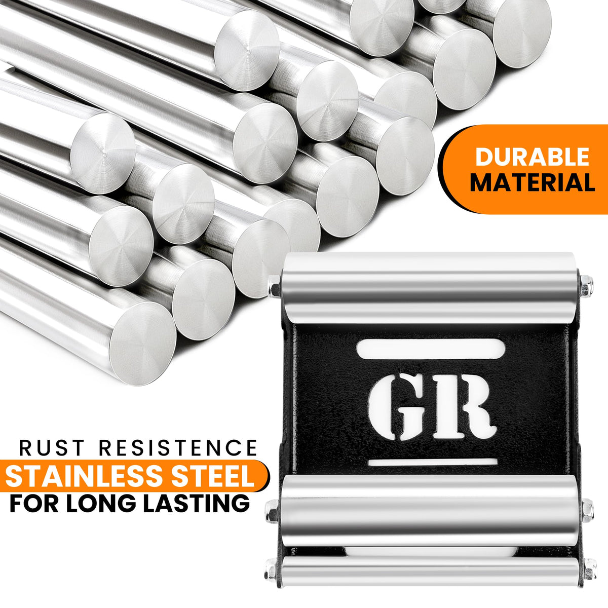 GRAND PITSTOP close-up of roller drum highlighting smooth rotation for easy cleaning