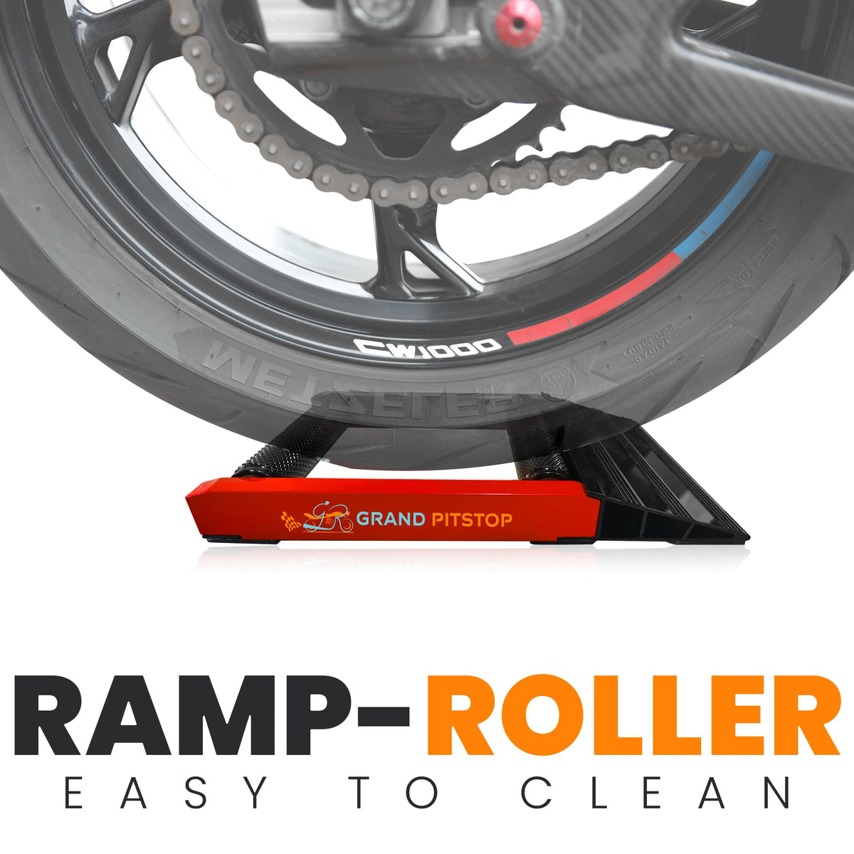 GRAND PITSTOP stand under motorcycle in garage lifestyle for practical upkeep