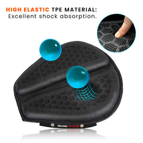 GRAND PITSTOP side profile mounted on bike seat for added comfort