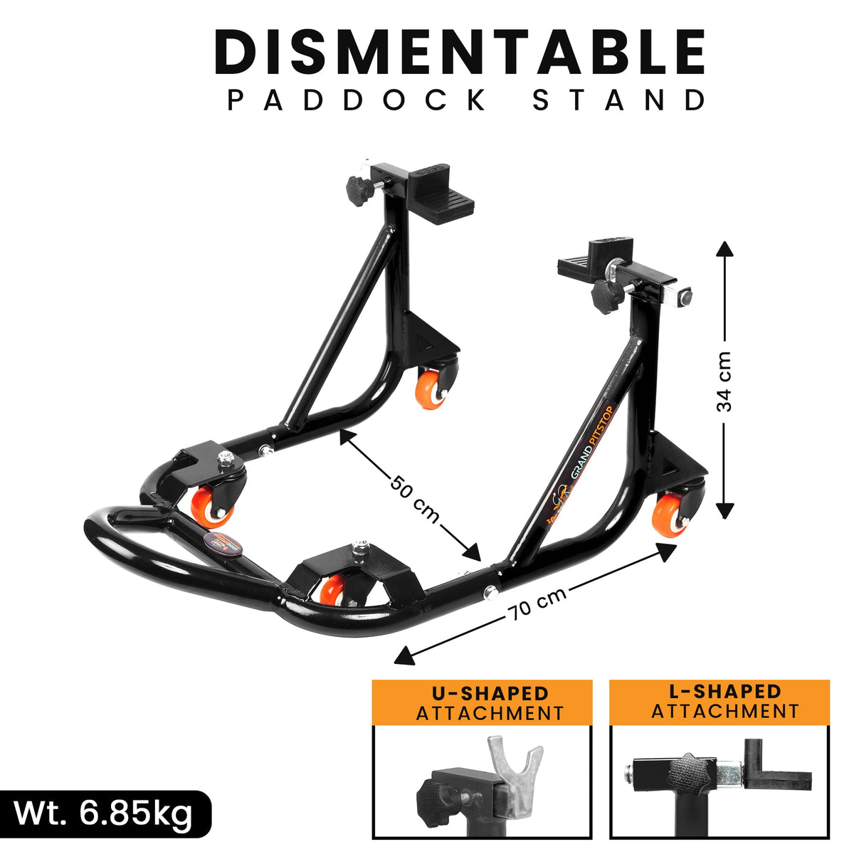 Grand Pitstop skate wheels detail for easy rolling and effortless positioning benefit