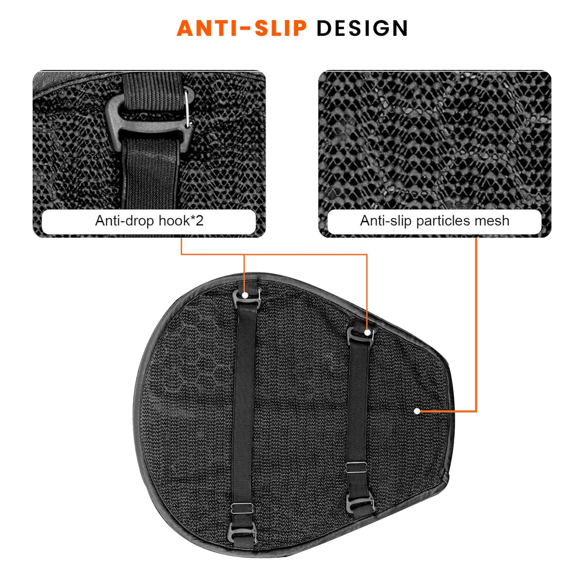 GRAND PITSTOP underside anti-slip particle pattern for stable grip