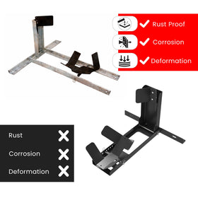GRAND PITSTOP dirt bike support displaying tall, tapered cradle for off-road tires