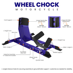 GRAND PITSTOP folded compact chock for easy storage and portability