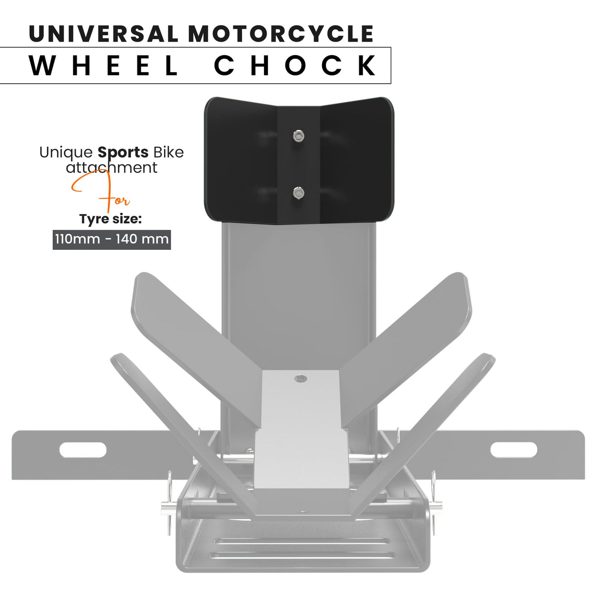 GRAND PITSTOP folded chock compact for easy storage and effortless transport