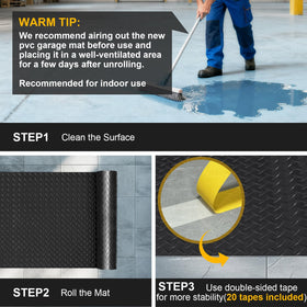 Grandroad auto mat in home gym setting, cushions and stabilizes workout area