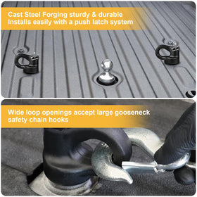 Grandroad auto puck-installed in truck bed demonstrating quick installation benefit