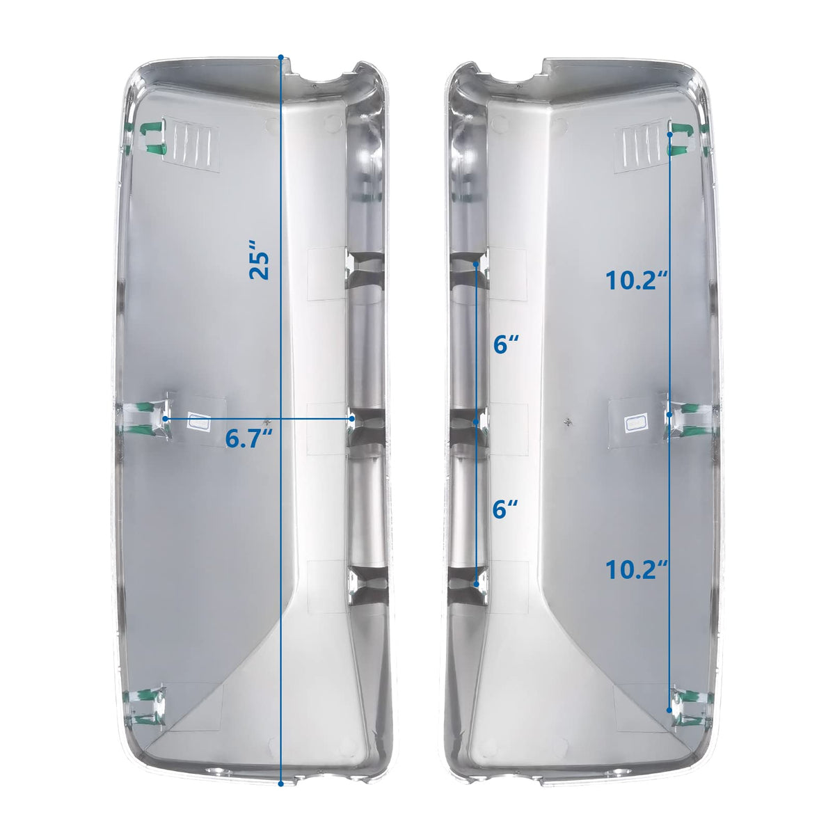 Grandroad Auto packaging with both mirror covers included for easy replacement