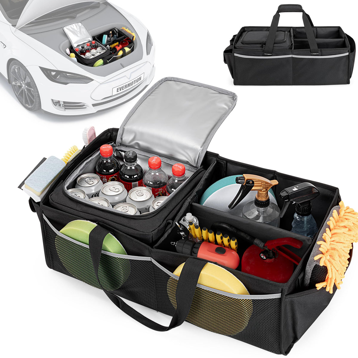 GRAOSO front view showing organized compartments and sturdy shape benefit orderly storage