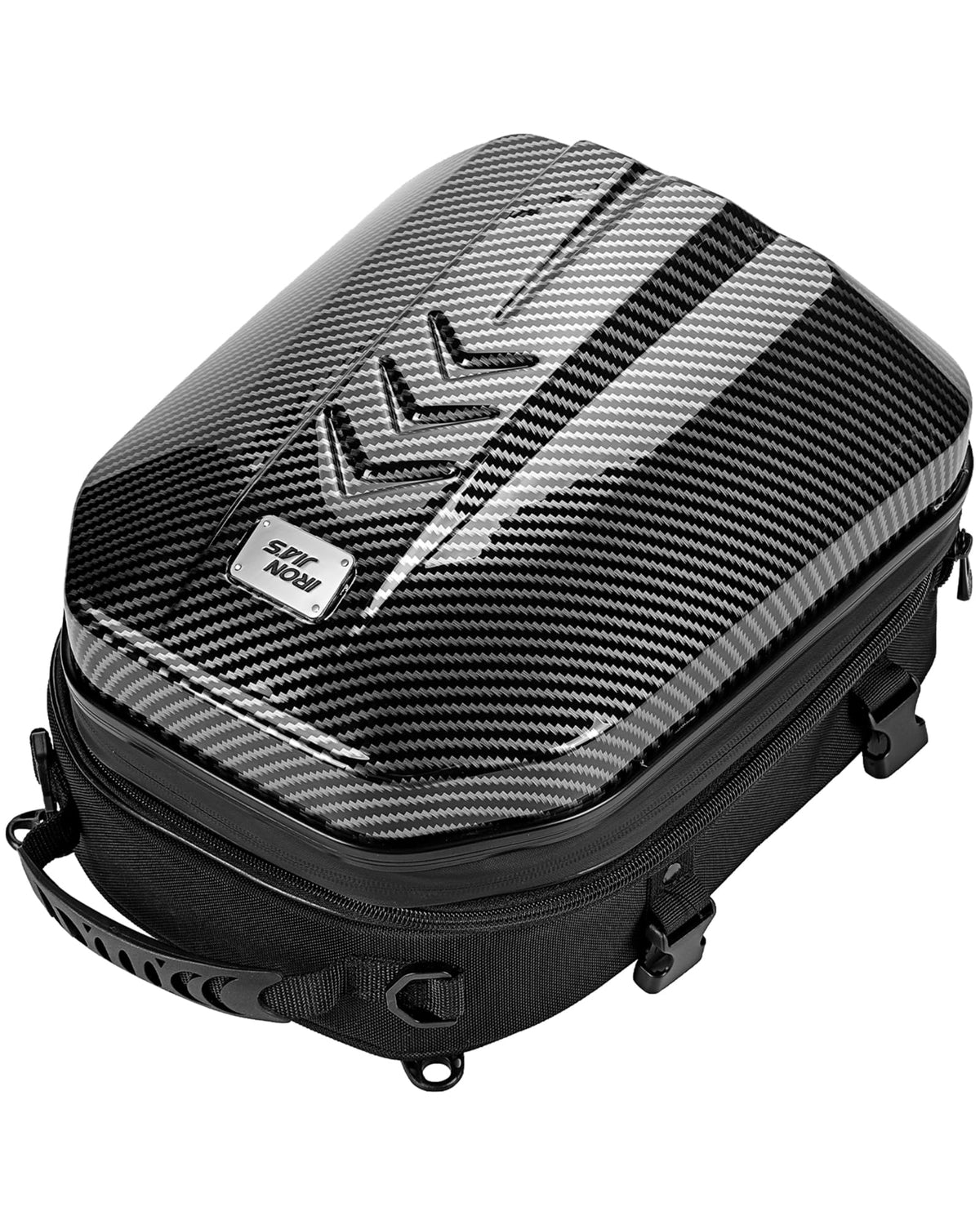 Grapelet front view showing hard-shell protection and secure closure benefit