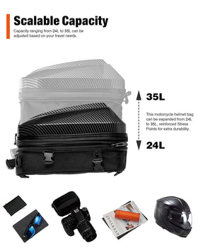 Grapelet open interior with 1200D lining showing organized storage benefit