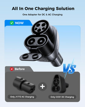 Grasside adapter connected to public charger enabling more charging options
