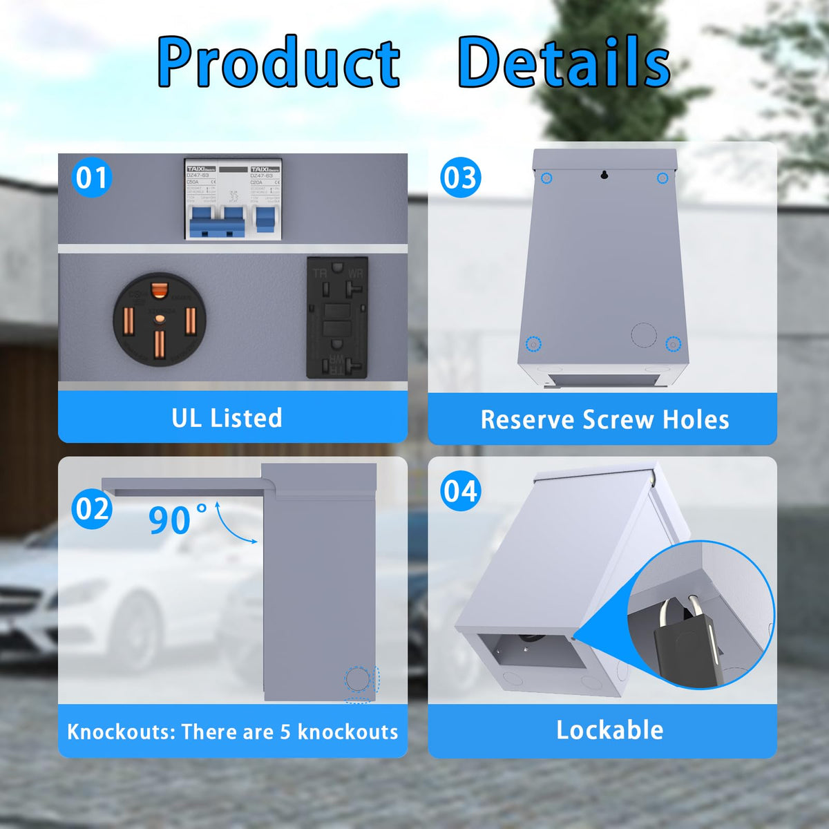 Gravimorph enclosure texture detail illustrating corrosion-resistant steel finish