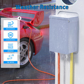 Gravimorph mounted in an RV park demonstrating quick, convenient power access