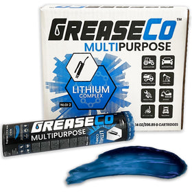 GREASECO cartridge close-up revealing seal and easy-gun fit benefit