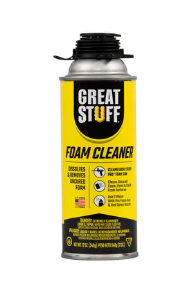 Great Stuff front can view showing label and 12oz size for quick identification and portability