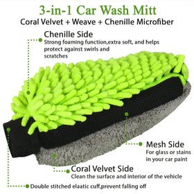 GreatCool bucket and mitt used washing car, portable cleaning convenience