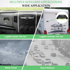 Green living side profile showing slim low-profile design benefit