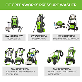 Greenworks 1L bottle and cap visible with benefit of easy refill