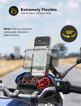 Grefay mount beside a smartphone showing scale and compact footprint