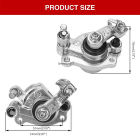 GREHUA caliper close-up of piston area demonstrating durable metal build