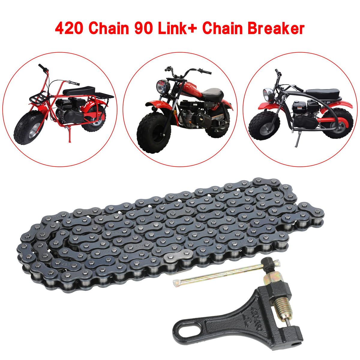 GREHUA chain with master links displayed for quick on-bike repairs benefit