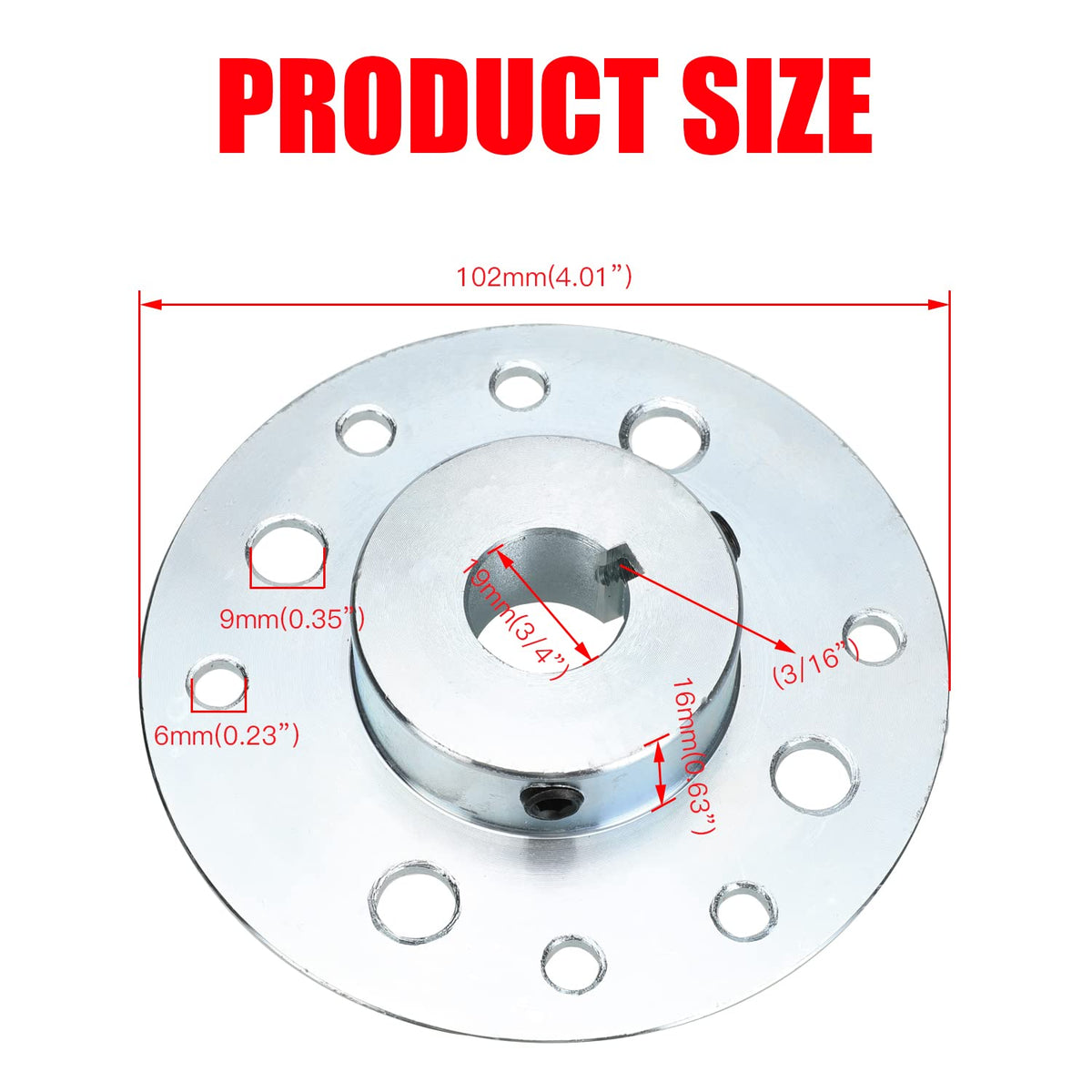 GREHUA close-up of the key slot showing precise machining for reliable torque transfer
