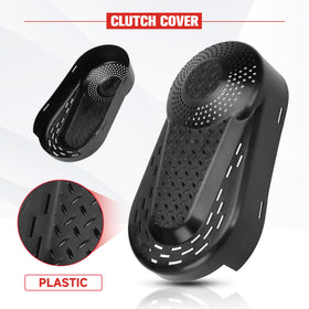GREHUA clutch cover installed on minibike engine demonstrating protection