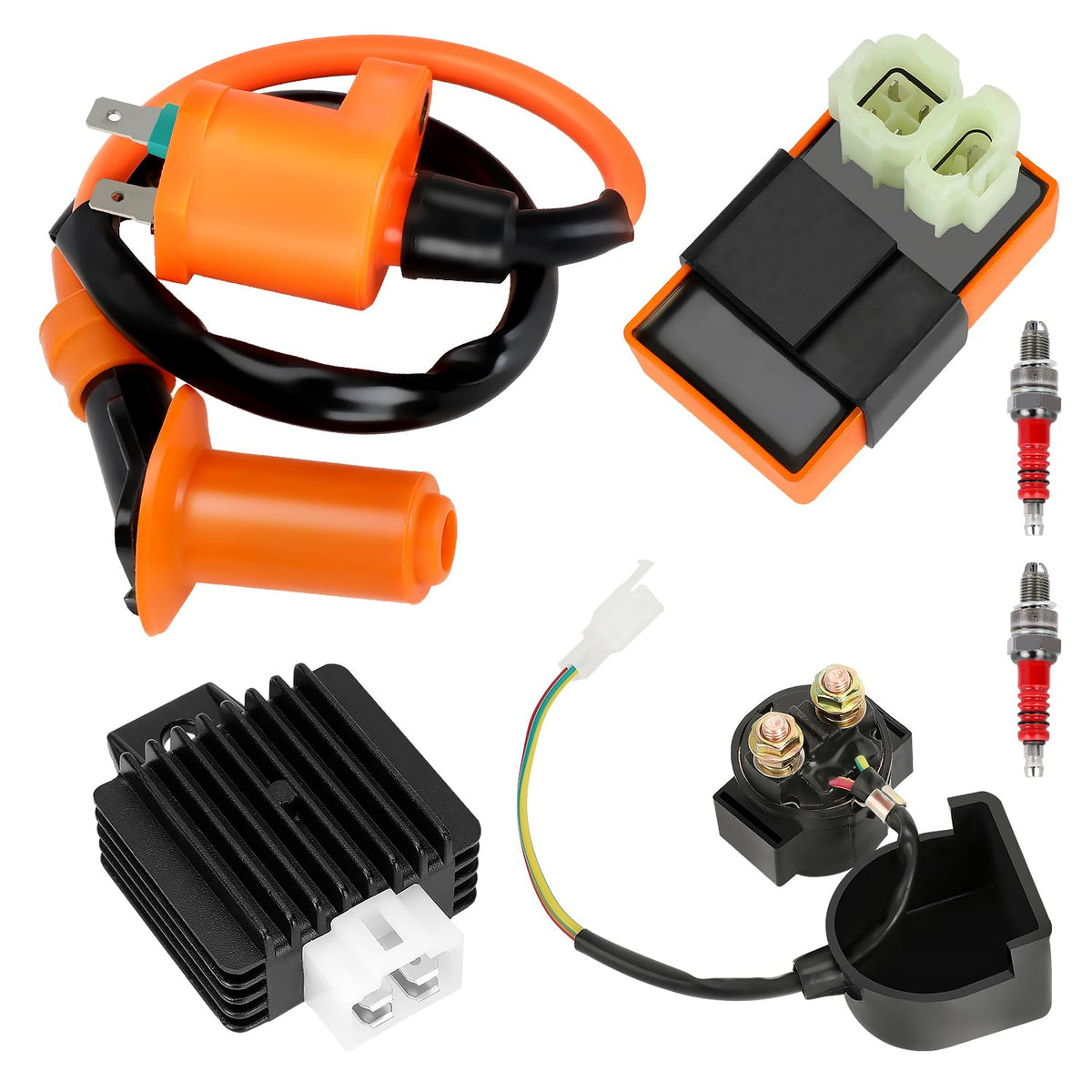GREHUA front packaging showing full ignition coil CDI kit and easy identification