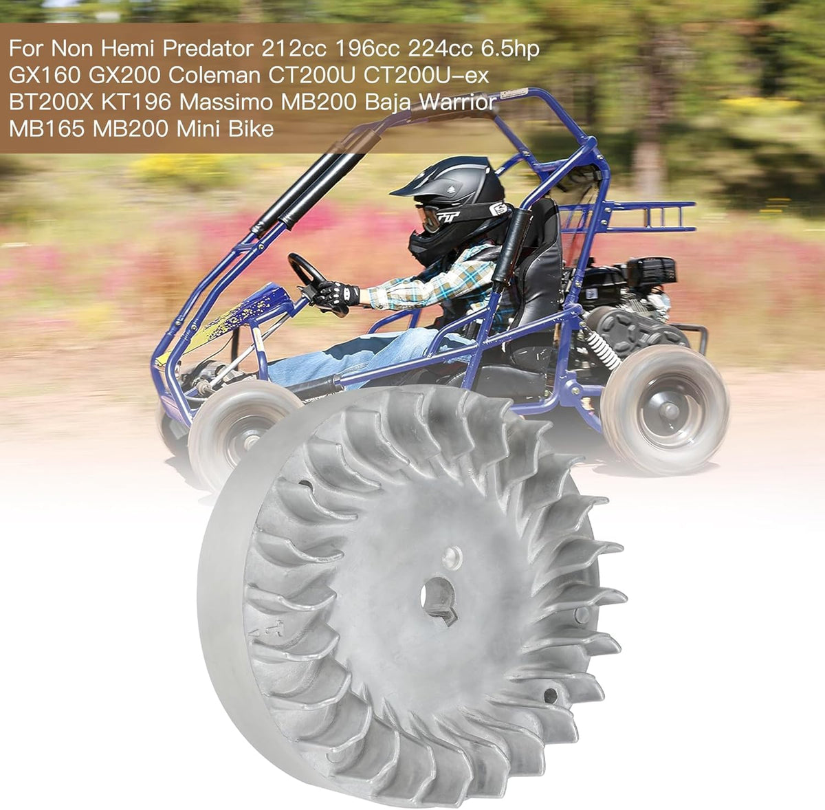 GREHUA flywheel installed in minibike showing improved throttle response