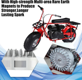 GREHUA flywheel side profile highlighting timing advance for stronger spark