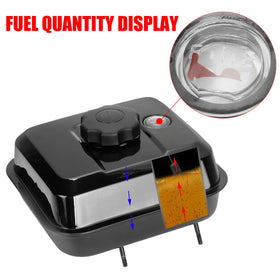 GREHUA closeup of fuel gauge for quick fuel-level checks benefit