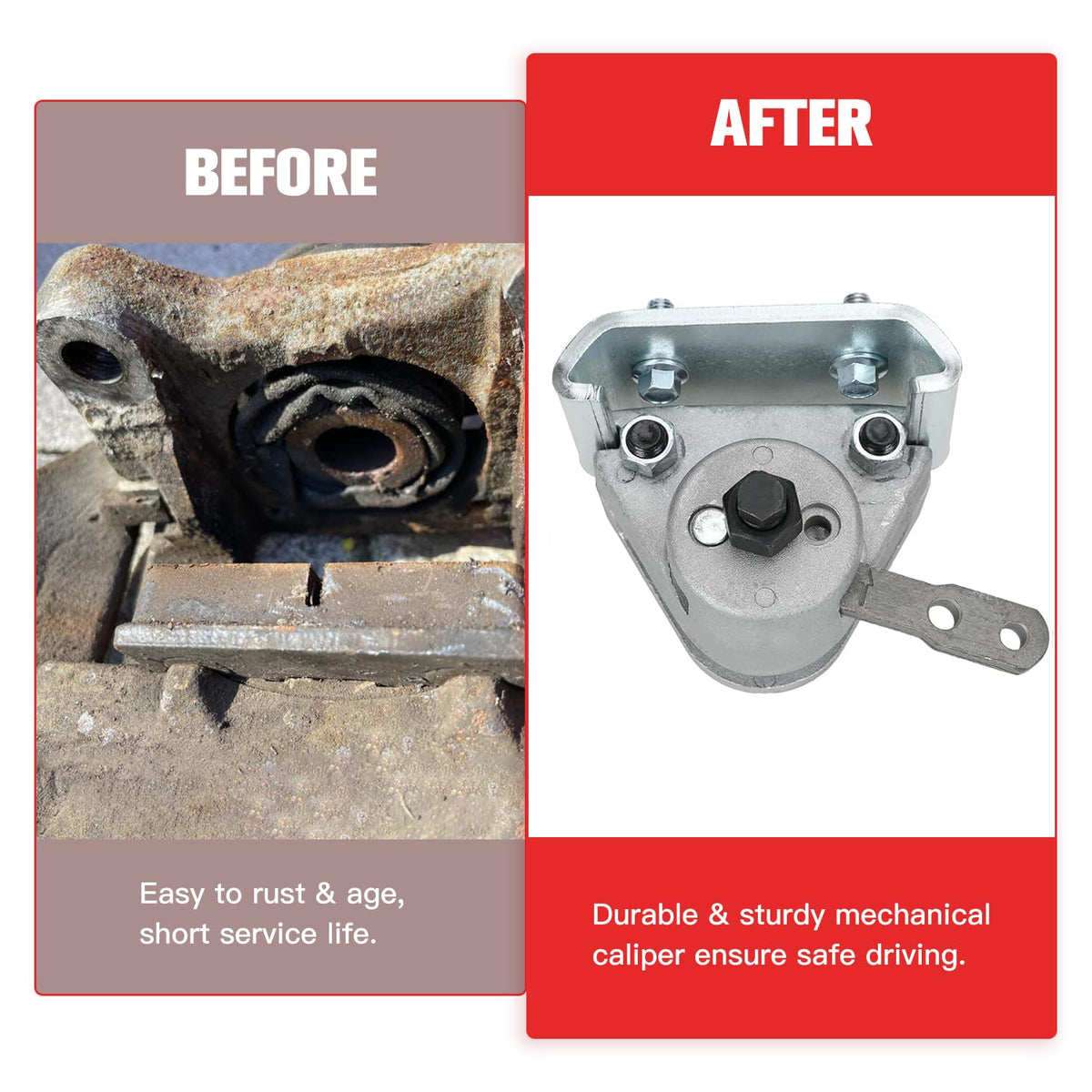 GREHUA included hardware laid out showing bolts, nuts and clevis for quick hookup