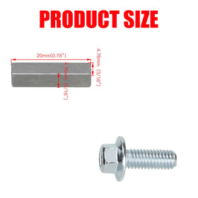 GREHUA hardware kit laid out with bolts nuts key and wrench for quick installation