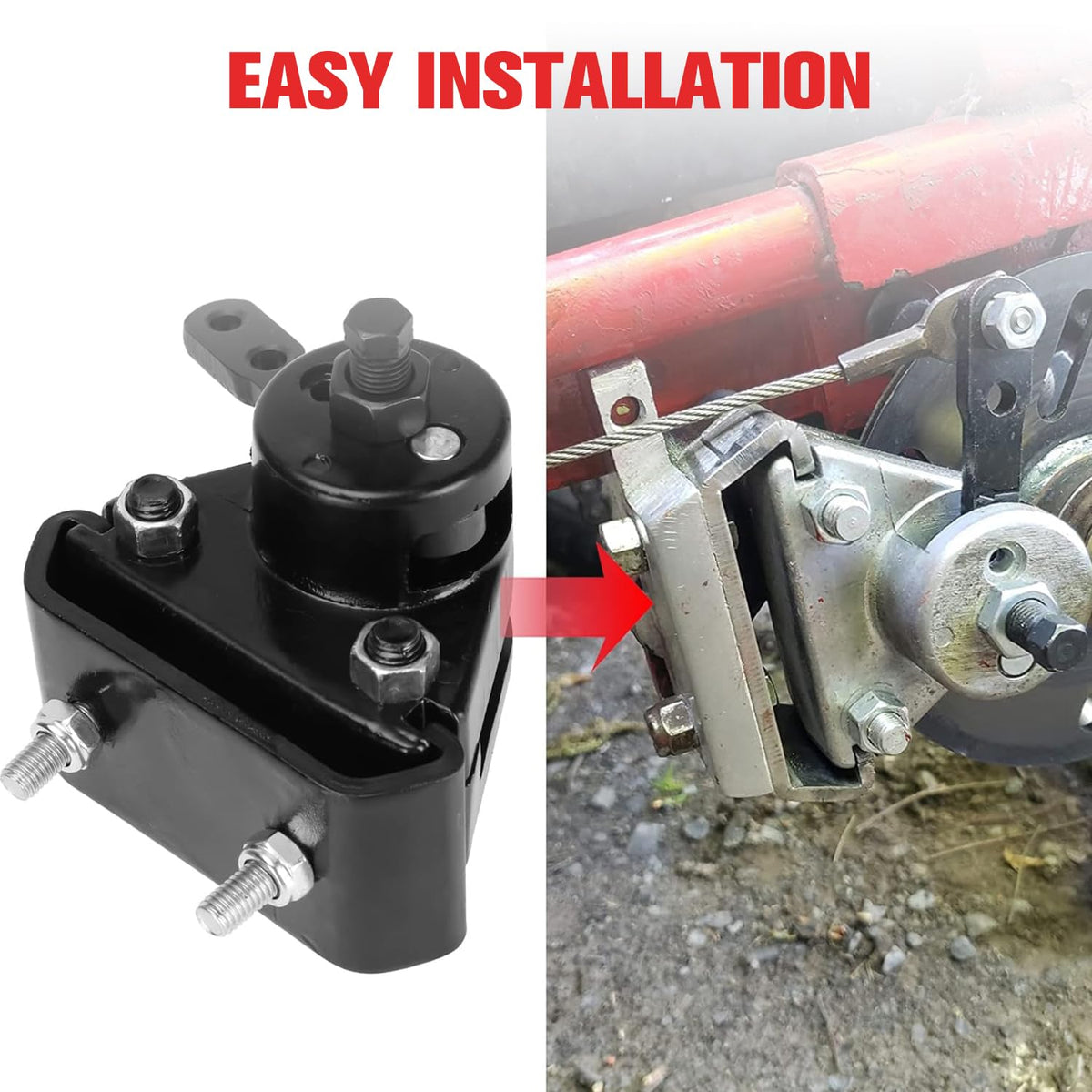 GREHUA caliper installed on drift trike demonstrating applied braking