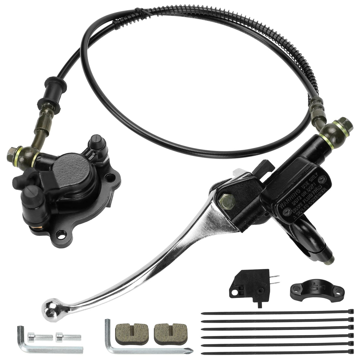 GREHUA front hydraulic brake assembly showing robust casting and fitment benefit
