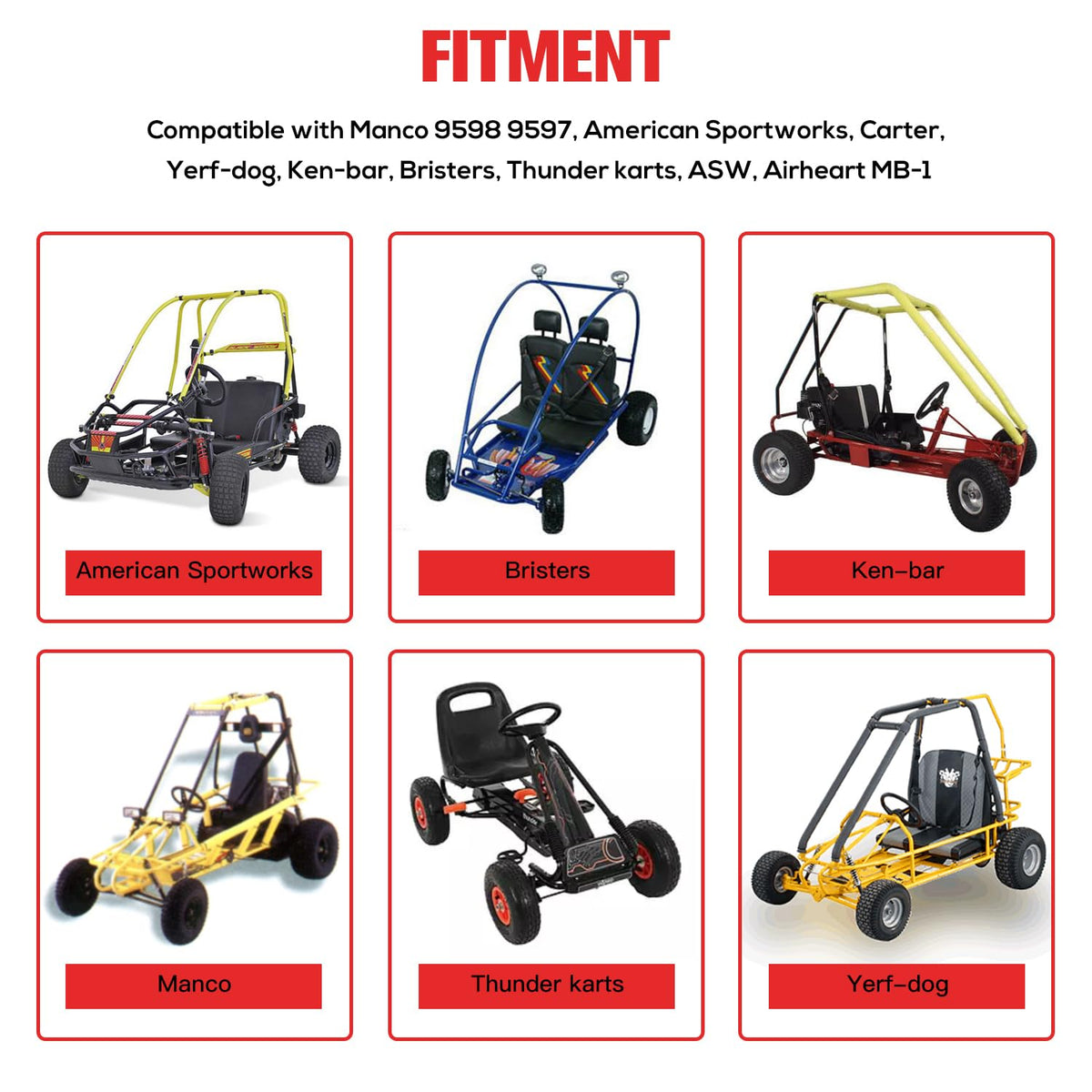 GREHUA caliper mounted on go-kart demonstrating fit and practical benefit