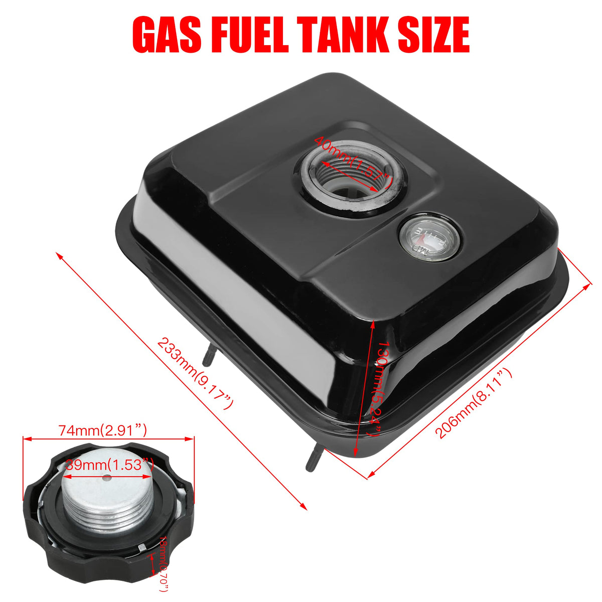 GREHUA tank held in hand for size comparison and compact capacity benefit