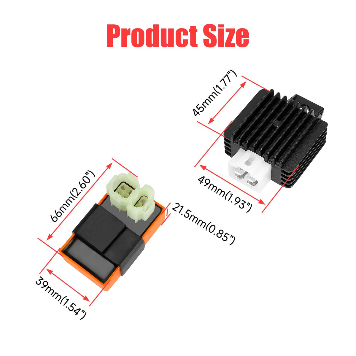 GREHUA two spark plugs included with kit for immediate replacement and reliable ignition