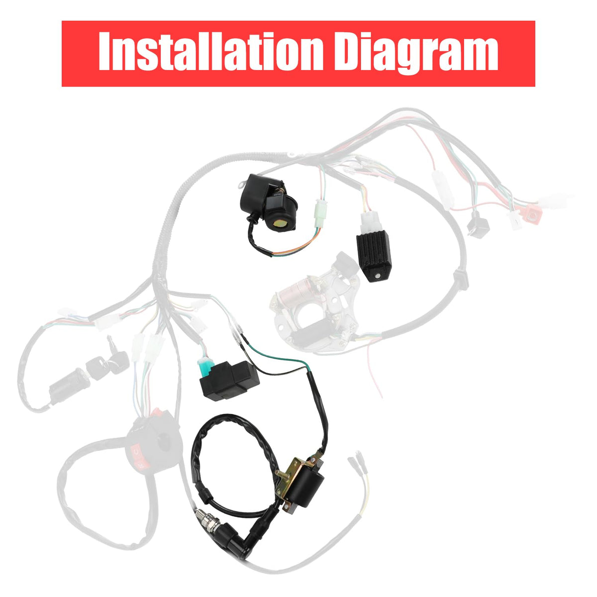 GREHUA starter solenoid relay side profile illustrating robust starter engagement