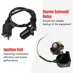 GREHUA starter solenoid side profile demonstrating robust contacts for dependable starts