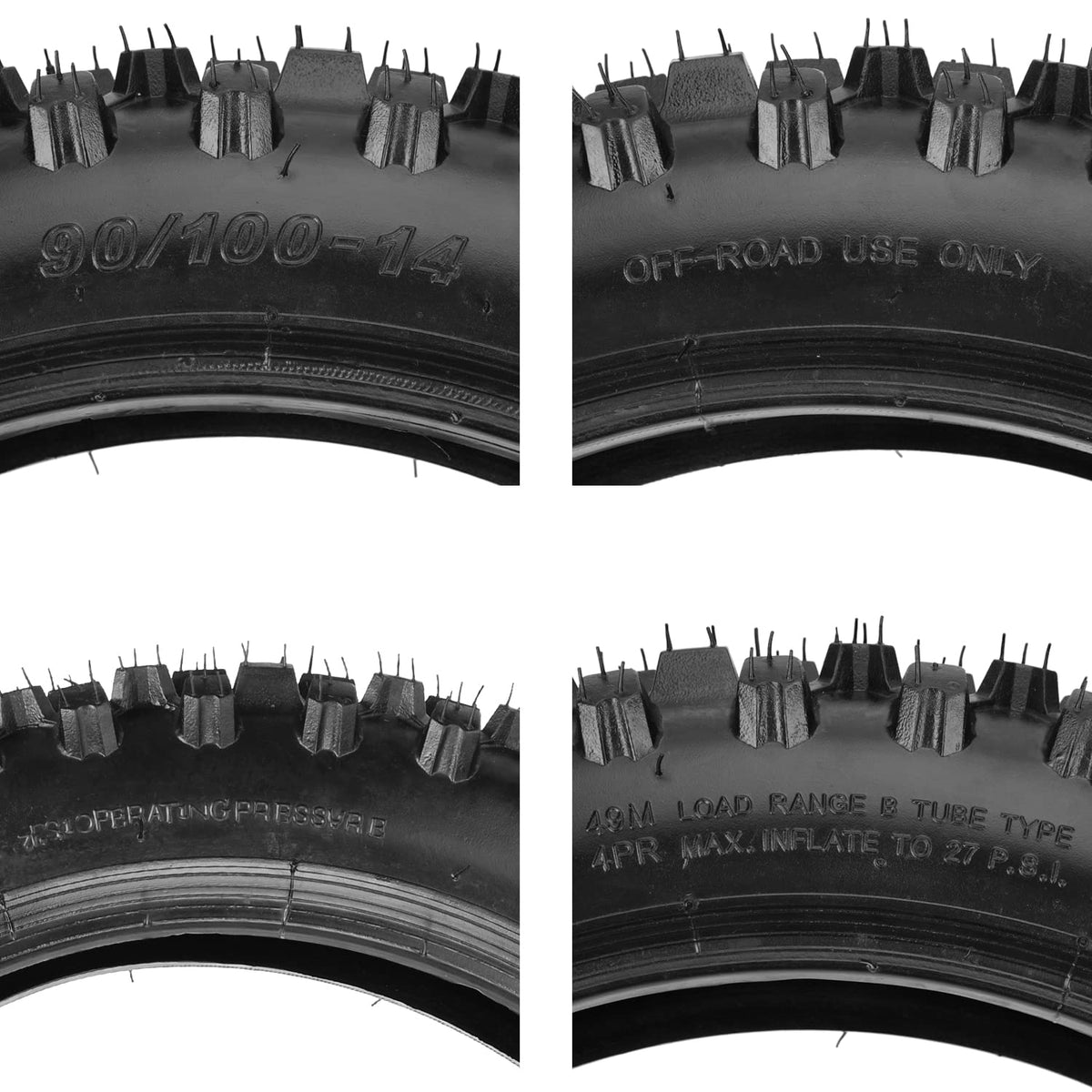 GREHUA tire on a muddy trail demonstrating grip and handling benefits