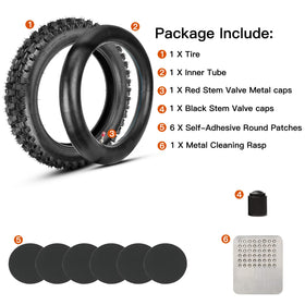 GREHUA close-up of deep tread pattern delivering improved off-road traction