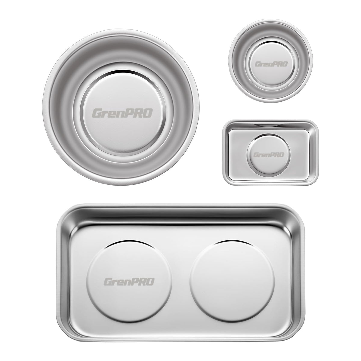 GRENPRO front packaging showing four magnetic trays and benefits