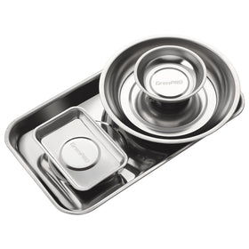 GRENPRO small square and large shallow trays displaying part separation