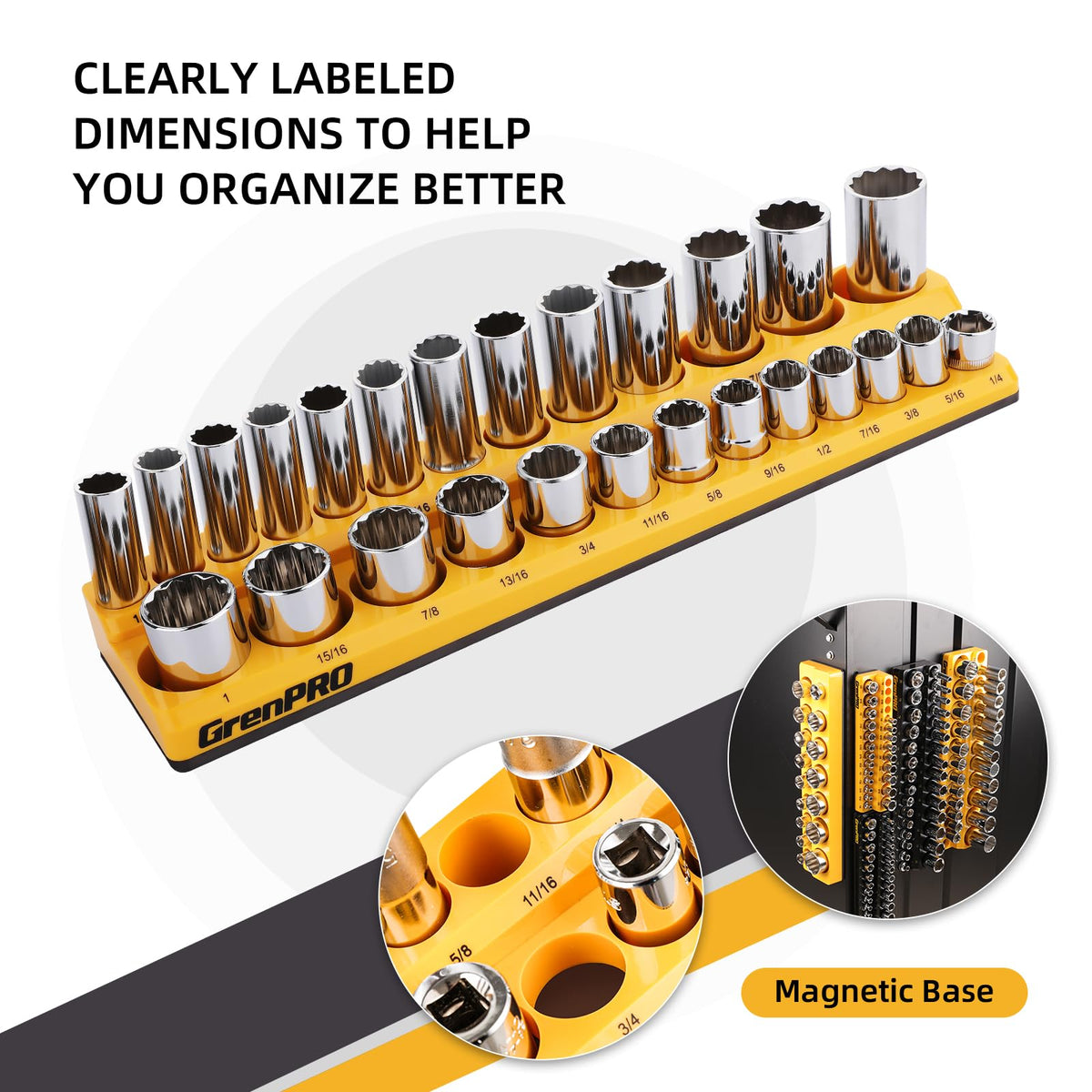 GRENPRO mounted in a toolbox drawer for neat, accessible tool layout