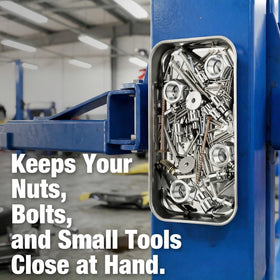 GRENPRO tray attached to toolbox magnetically showing secure-hold benefit