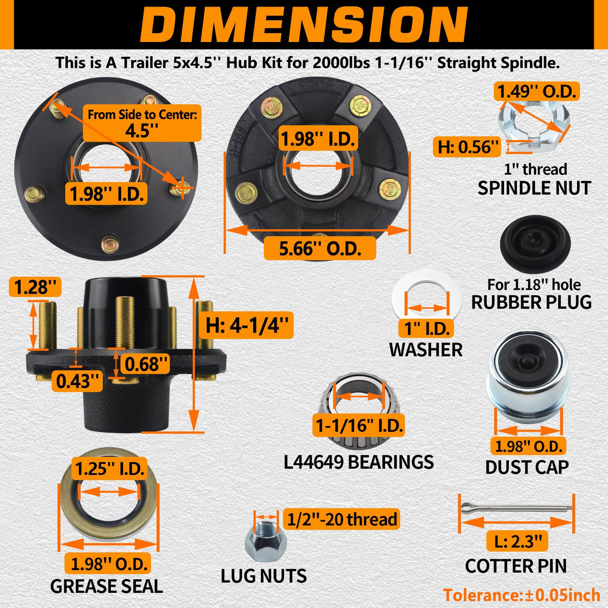 GREPSPUD close-up of L44649 bearing showing precision and low-friction performance