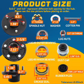 GREPSPUD zinc-plated dust cap detail highlighting secure fit and rust resistance