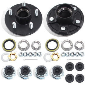 GREPSPUD front hub assembled showing bolt pattern and corrosion-resistant finish benefiting durability