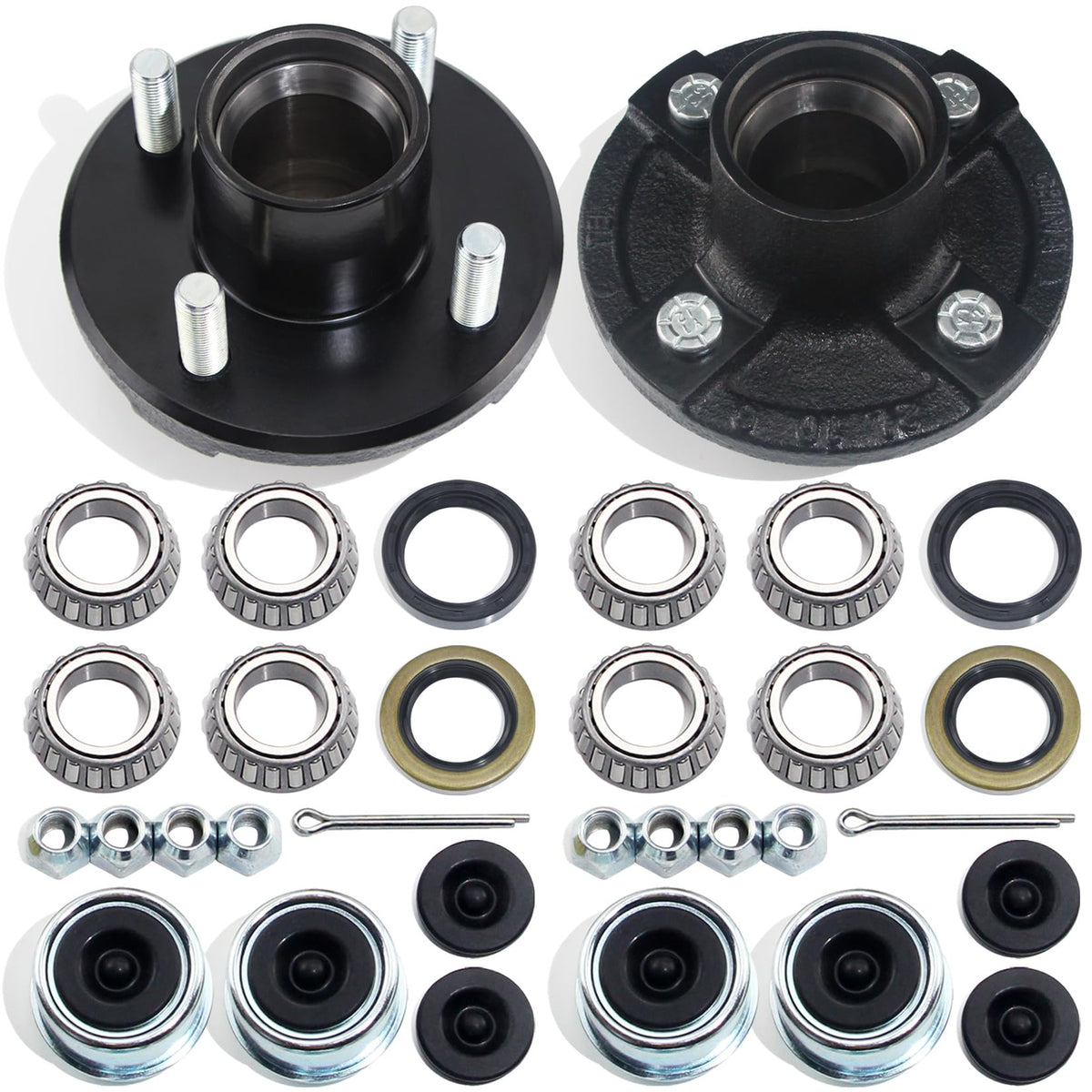 GREPSPUD front view of 4-on-4 hub showing bolt pattern and coating benefits